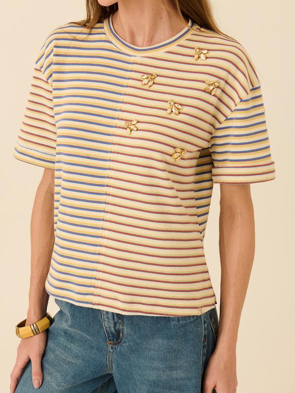 Camiseta Listradinha Abelhas