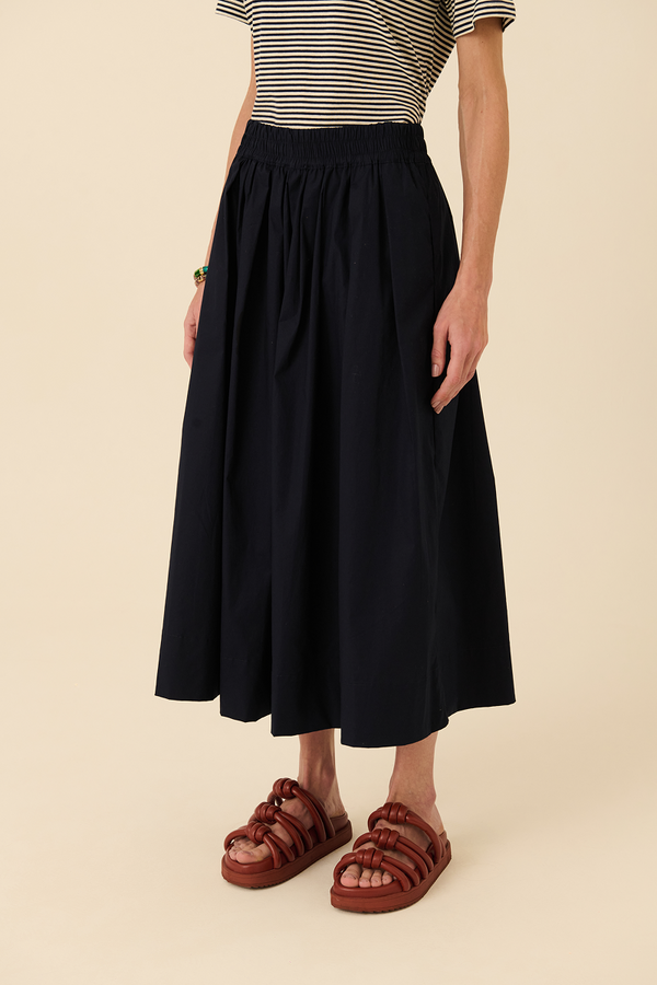 Saia Tricoline Marinho