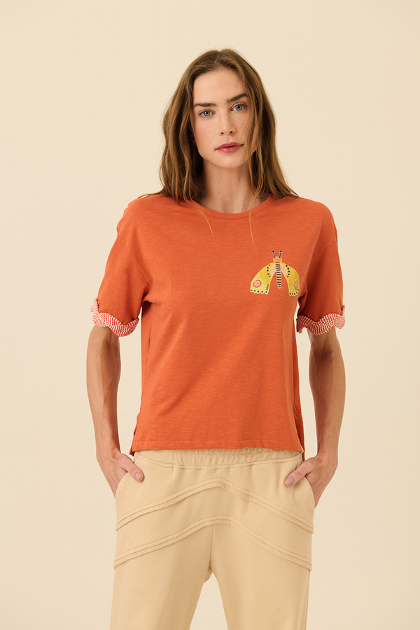 Camiseta Flame Goiaba