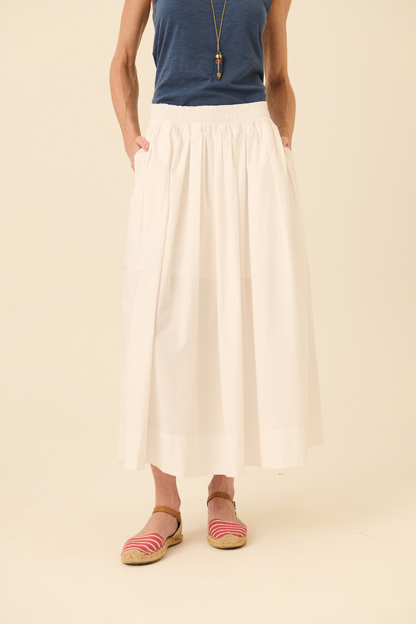 Saia Tricoline Branco